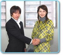 芸能人岡安由美子様と代表画像。応援して頂いております。 